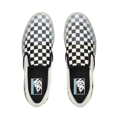 Vans Checkerboard Mod Slip-On - Erkek Slip-On Ayakkabı (Marshmallow)